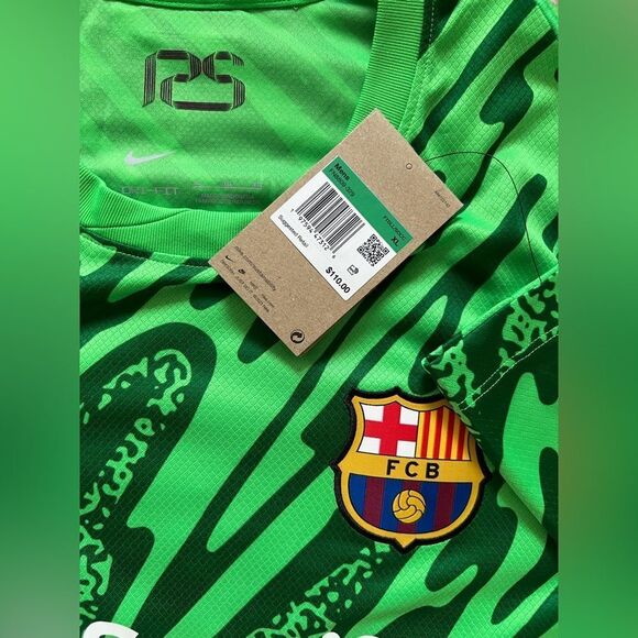 Nike FC Barcelona Dri-Fit Goalkeeper Soccer Jersey - Picture 9 of 13